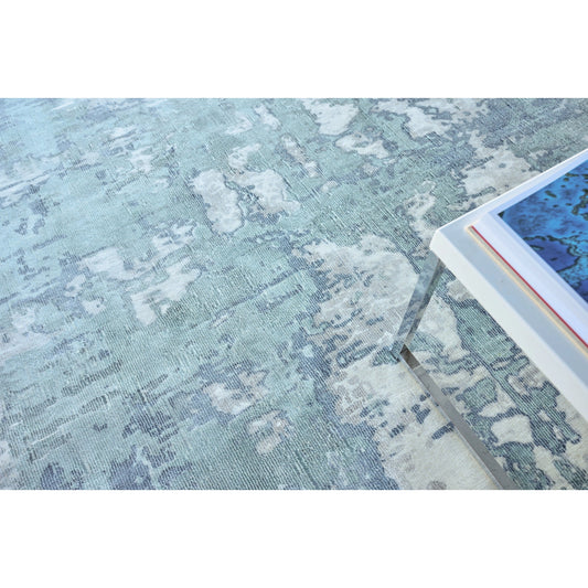 Laguna 4953 Rug by Exquisite Rugs in blue, multi. Made from new zealand wool, bamboo silk in a unique style.