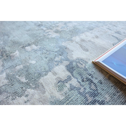 Laguna Rug by Exquisite Rugs in blue. Made from wool, bamboo silk in a unique style.