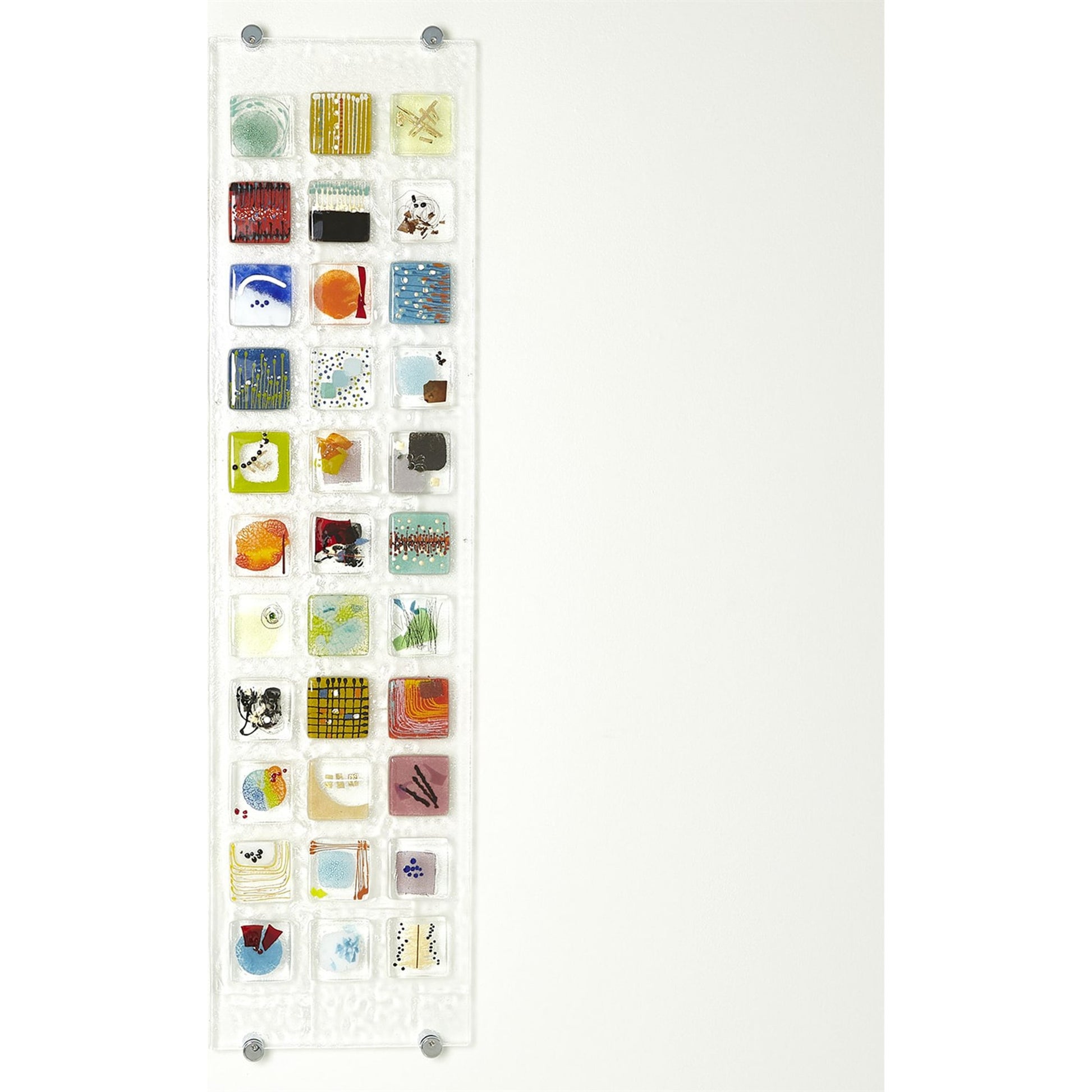Art Glass Wall Panel II by Global Views in multi. Made from art glass in a modern style.