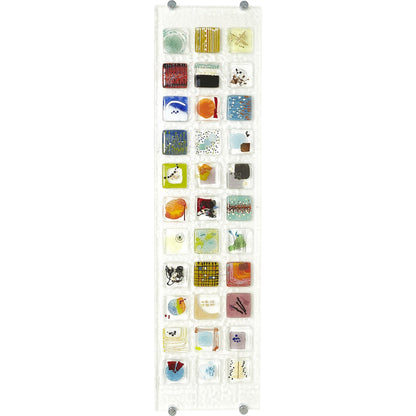 Art Glass Wall Panel I by Global Views in multi. Made from art glass in a modern style.