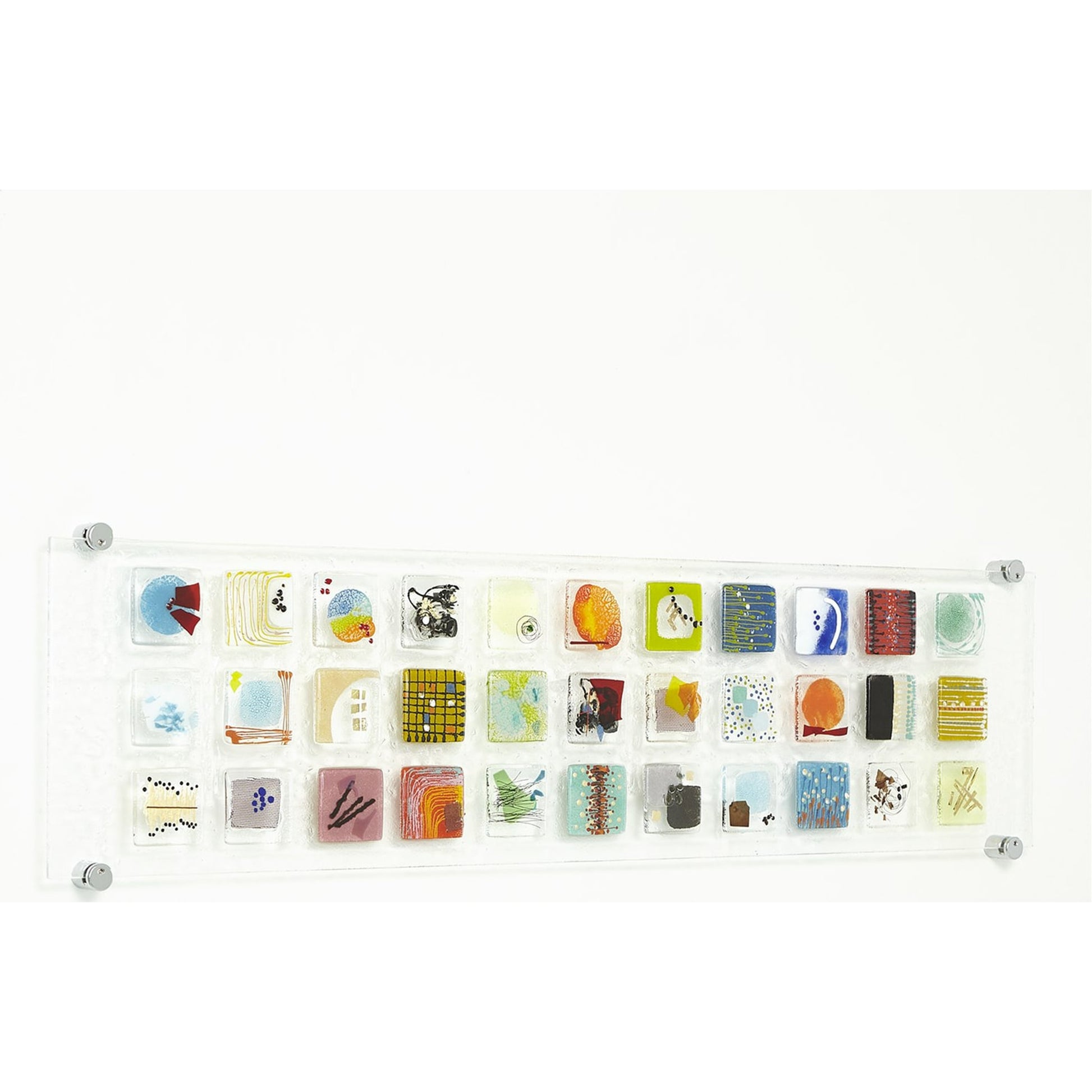 Art Glass Wall Panel II by Global Views in multi. Made from art glass in a modern style.