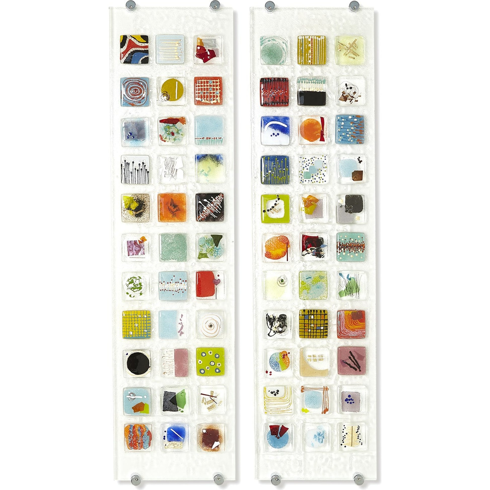 Art Glass Wall Panel II by Global Views in multi. Made from art glass in a modern style.