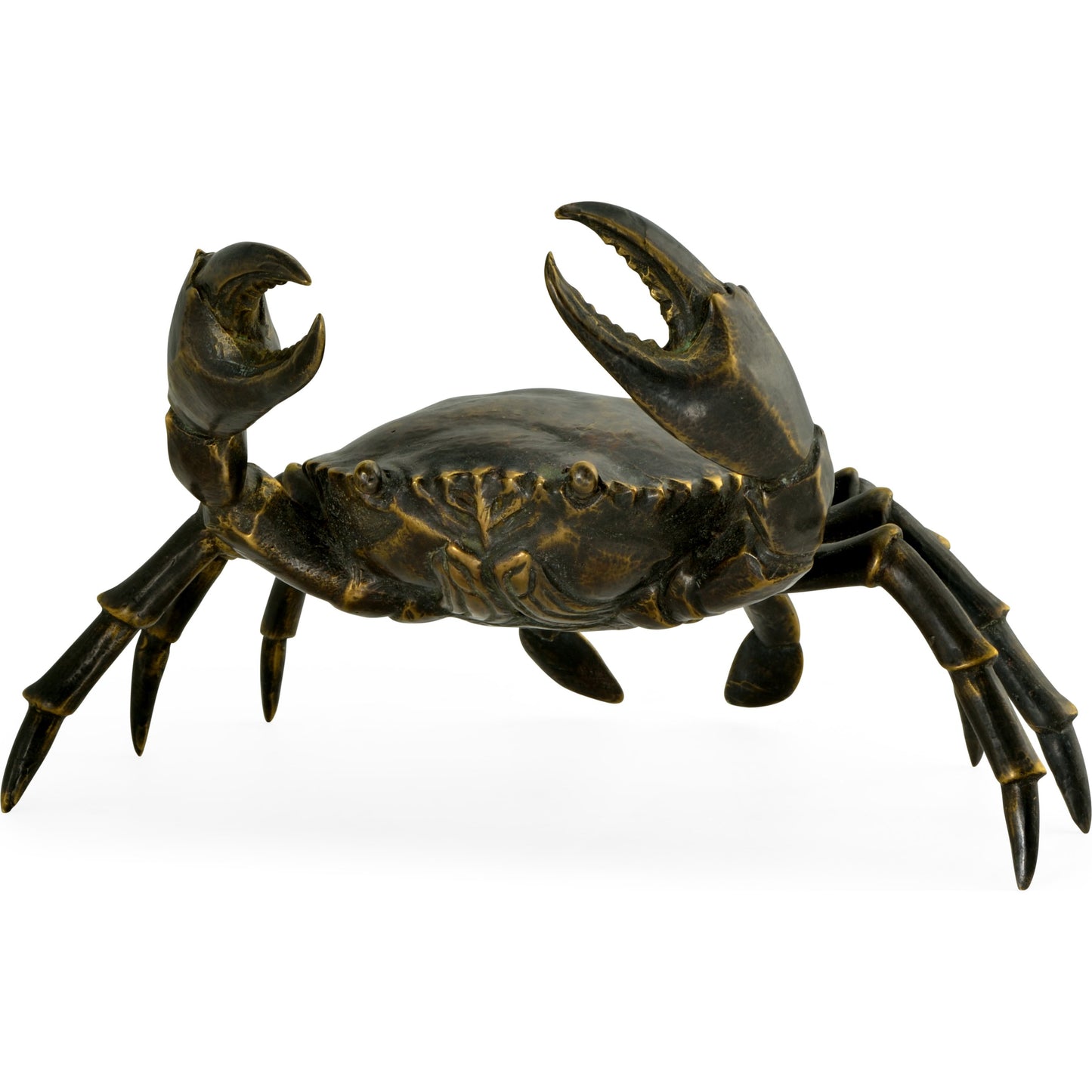 001 SR-846627 | Primary Silo | Curated Crab by Jonathan Charles in dark bronze. Made from brass in a coastal style.