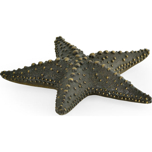Curated Starfish by Jonathan Charles in dark bronze. Made from brass in a coastal style.