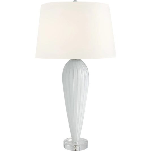 Teardrop Glass Lamp by Global Views. Made from k9 clear crystal base, glass in a modern style.