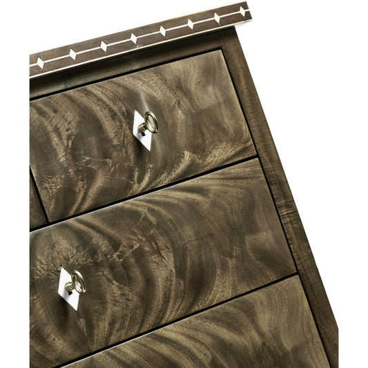 Buckingham Bleached Mahogany Chest of Drawers by Jonathan Charles in brown and bleached mahogany. Made from mahogany in a transitional style.