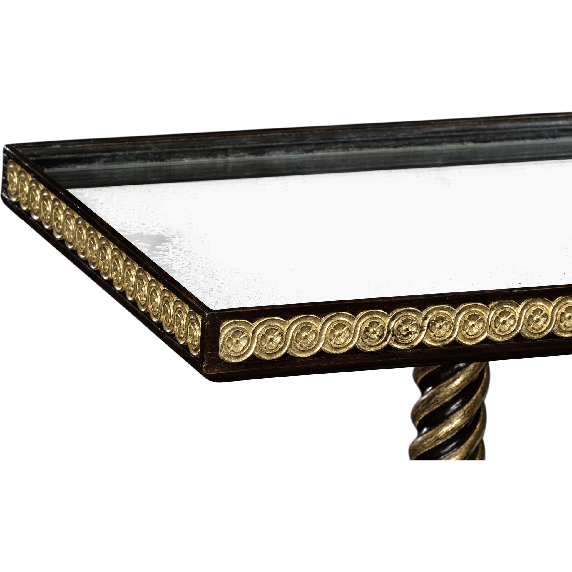 Buckingham End Table by Jonathan Charles in grey and charcoal wash. Made from oak in a traditional style.