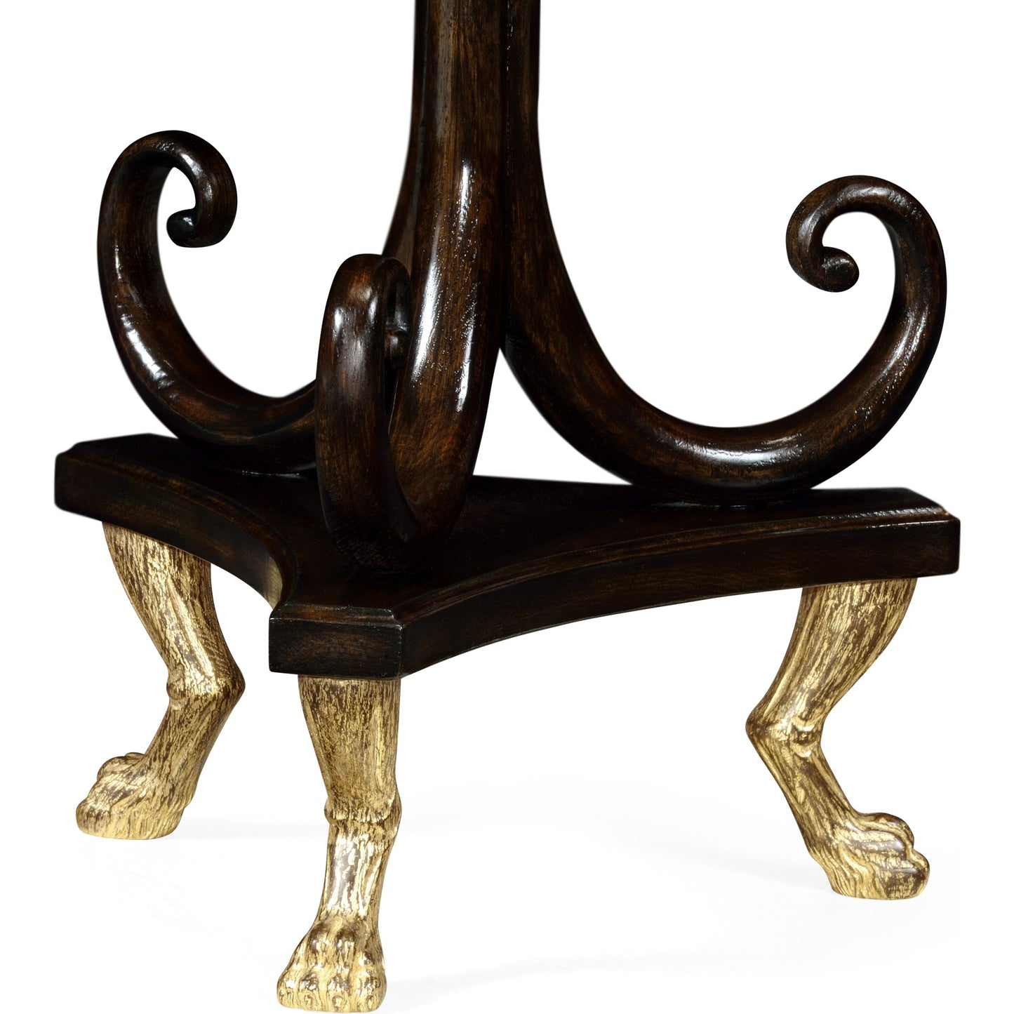 005 SR-846129 | Closeup | Buckingham End Table by Jonathan Charles in grey and charcoal wash. Made from oak in a traditional style.