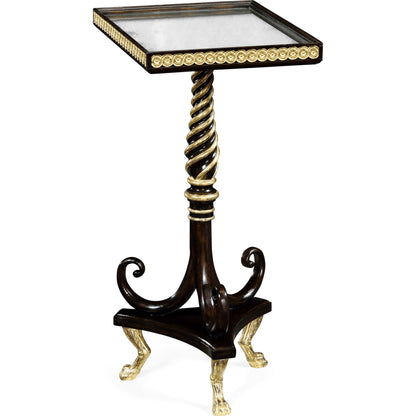 Buckingham End Table by Jonathan Charles in grey and charcoal wash. Made from oak in a traditional style.