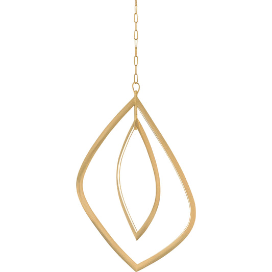 Arles Chandelier by Corbett in vintage brass. Made from brass in a unique style.