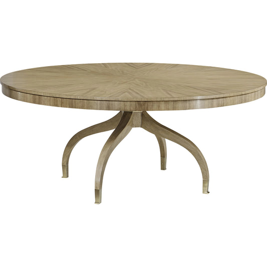 001 SR-846005 | Additional Silo | Buckingham Round Bleached Walnut Dining Table by Jonathan Charles in brown and bleached walnut. Made from walnut in a transitional style.