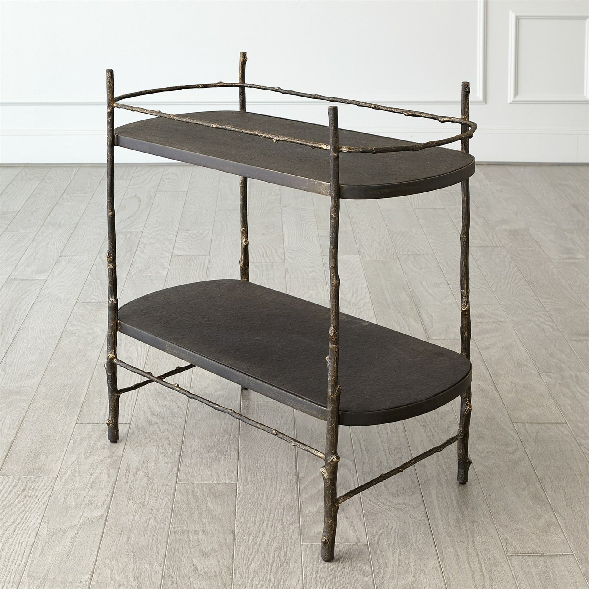 Grove Bar by Global Views in bronze. Made from cast iron, iron, granite in a eclectic & global style.