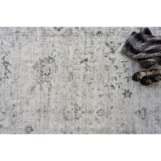 Cambridge 4966 Rug by Exquisite Rugs in gray/silver. Made from wool, bamboo silk in a unique style.