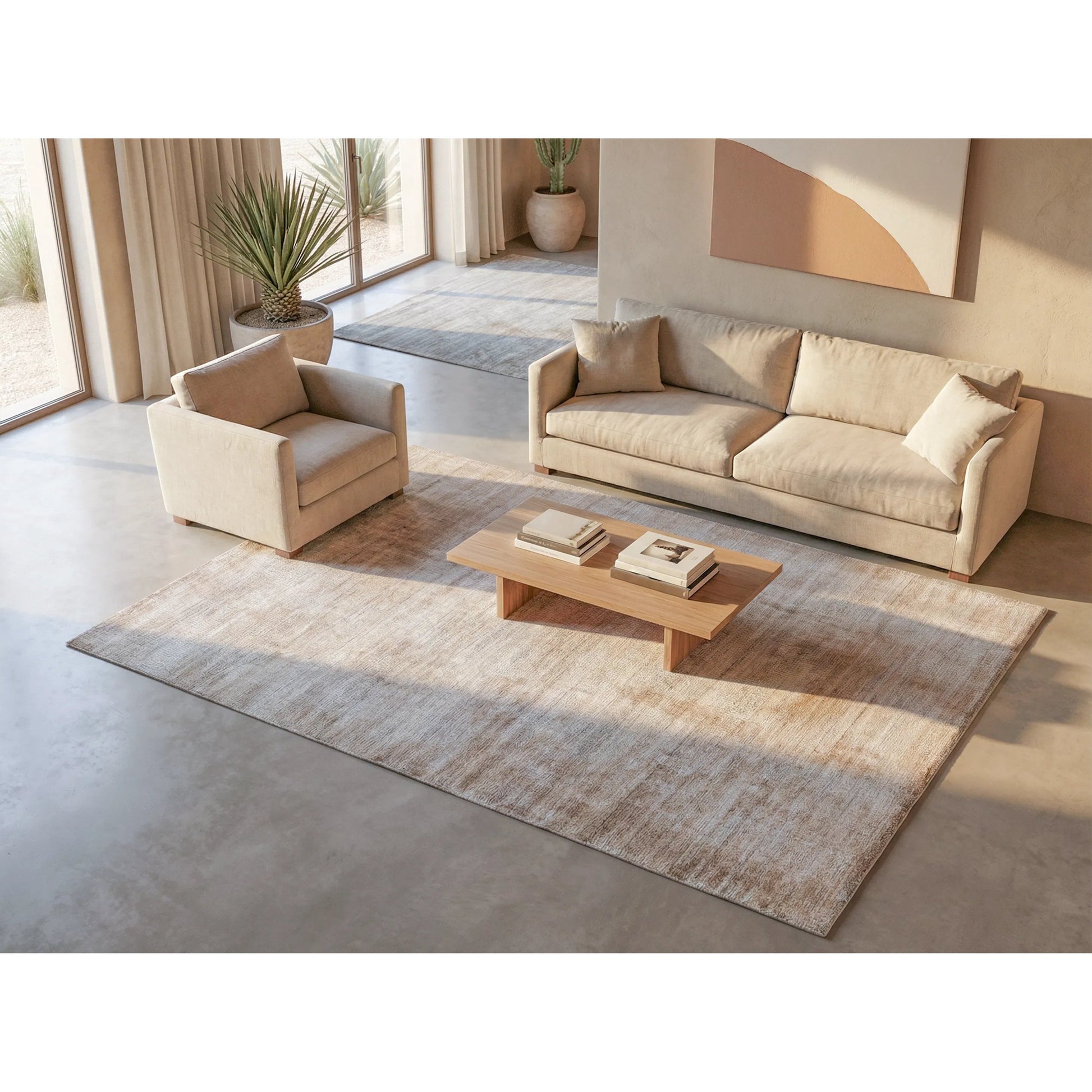 Stone Wash Gazni Area Rug by Exquisite Rugs. Made from wool, bamboo silk in a unique style.