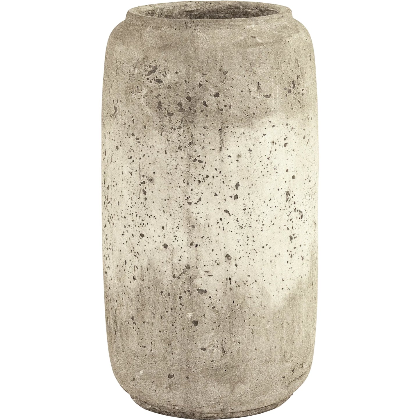 001 SI-2448757 | Primary Silo | Distressed White Vase by Zentique in distressed grey wash. Made from terracotta in a rustic style.
