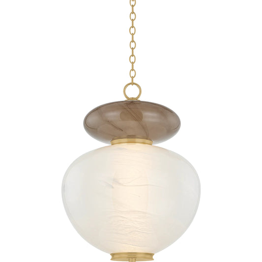 Syros Pendant by Corbett in vintage brass. Made from brass in a unique style.