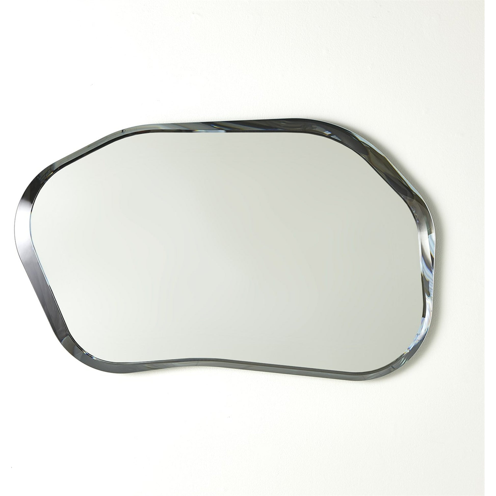 Bean Bevel Mirror by Global Views. Made from glass in a modern style.
