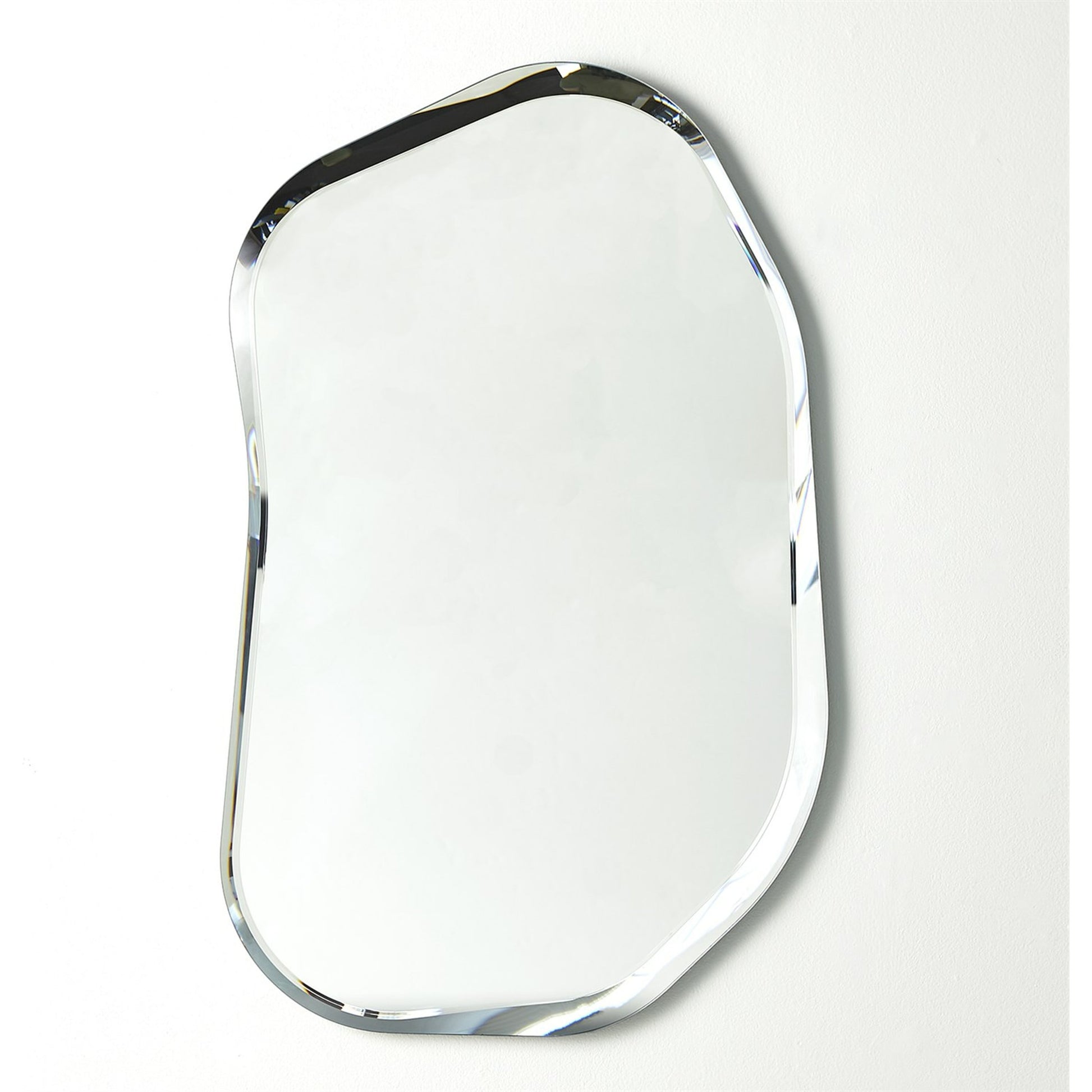 Bean Bevel Mirror by Global Views. Made from glass in a modern style.