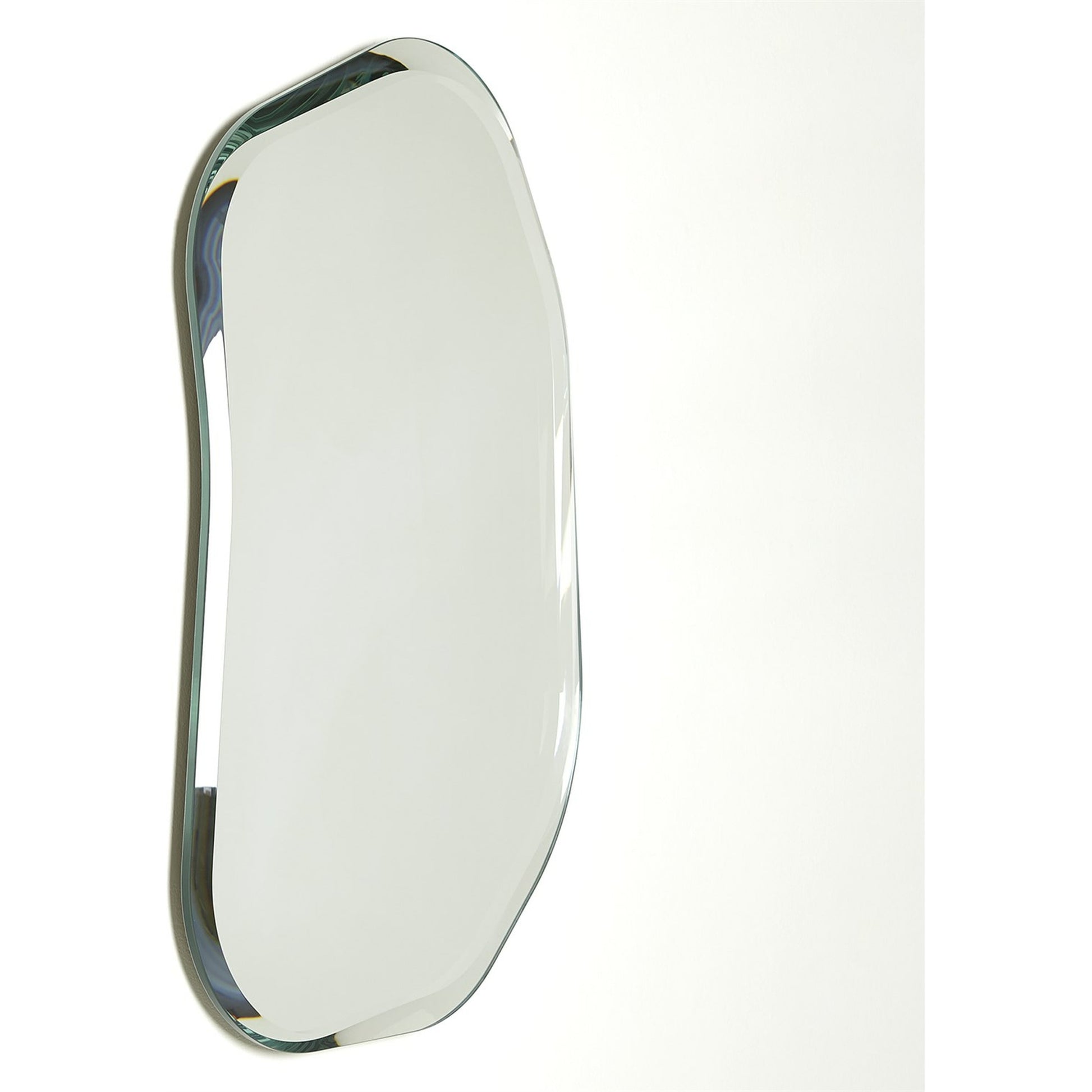 Bean Bevel Mirror by Global Views. Made from glass in a modern style.
