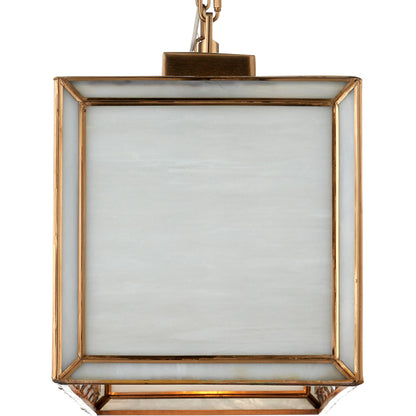 Daze Chandelier by Currey and Company in white, antique brass. Made from glass, brass, metal in a modern style.