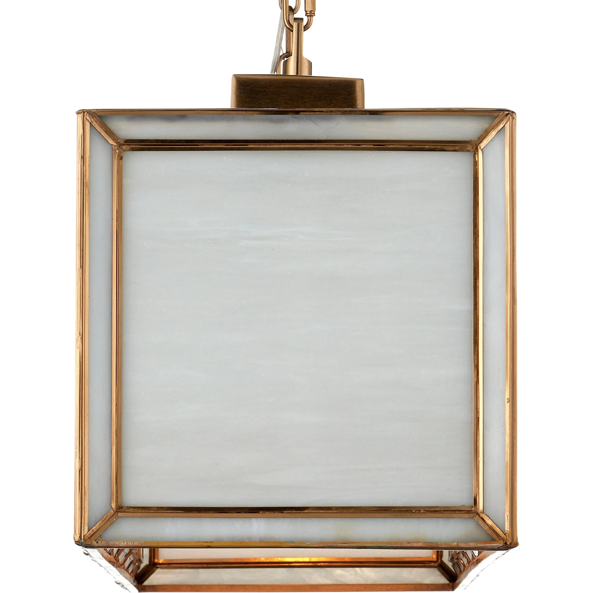 Daze Chandelier by Currey and Company in white, antique brass. Made from glass, brass, metal in a modern style.
