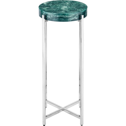Rina Drinks Table by Currey and Company. Made from composite, stainless steel in a eclectic & global style.