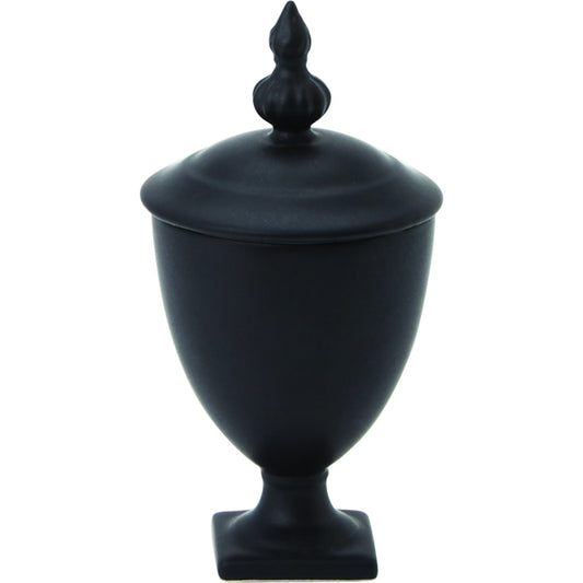 Beaufort Mini Urn by Global Views in bronze. Made from porcelain in a transitional style.