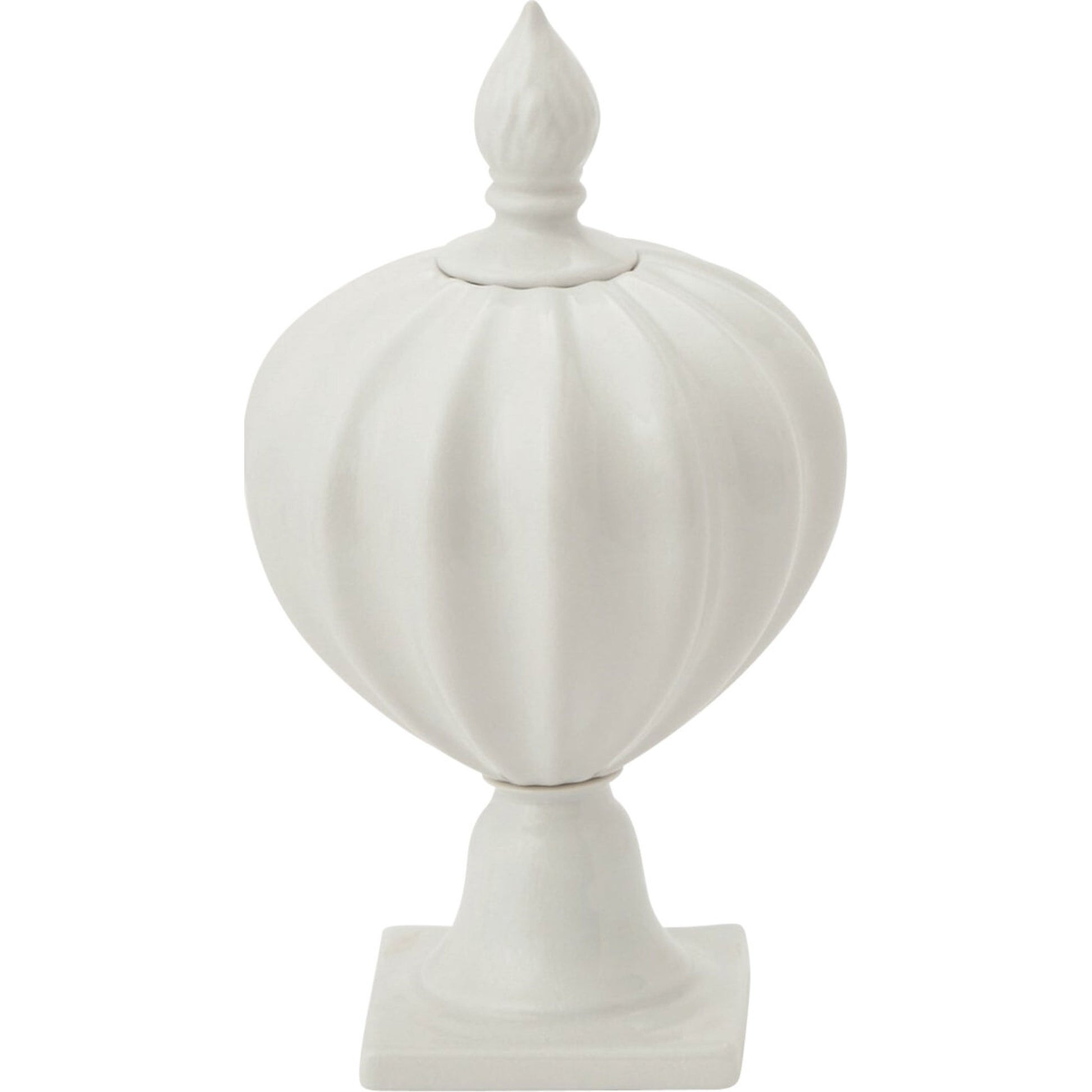 Beaufort Flame Bottle by Global Views in matte black. Made from porcelain in a transitional style.