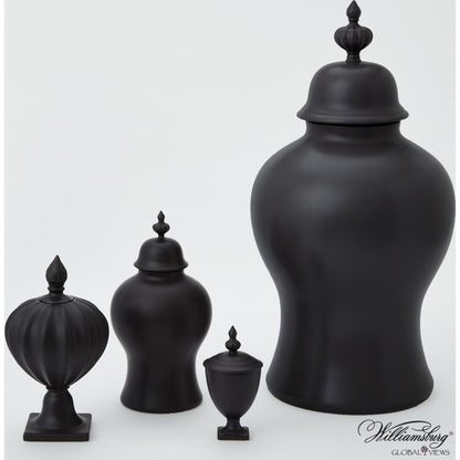 Beaufort Mini Urn by Global Views in bronze. Made from porcelain in a transitional style.