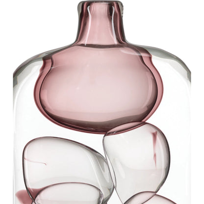 Vicolino Vase by Currey and Company in clear, purple. Made from glass in a eclectic & global style.