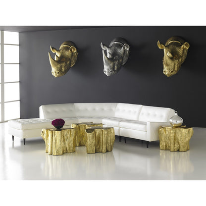 Rhino Wall Art by Phillips Collection. Made from resin in a eclectic & global style.