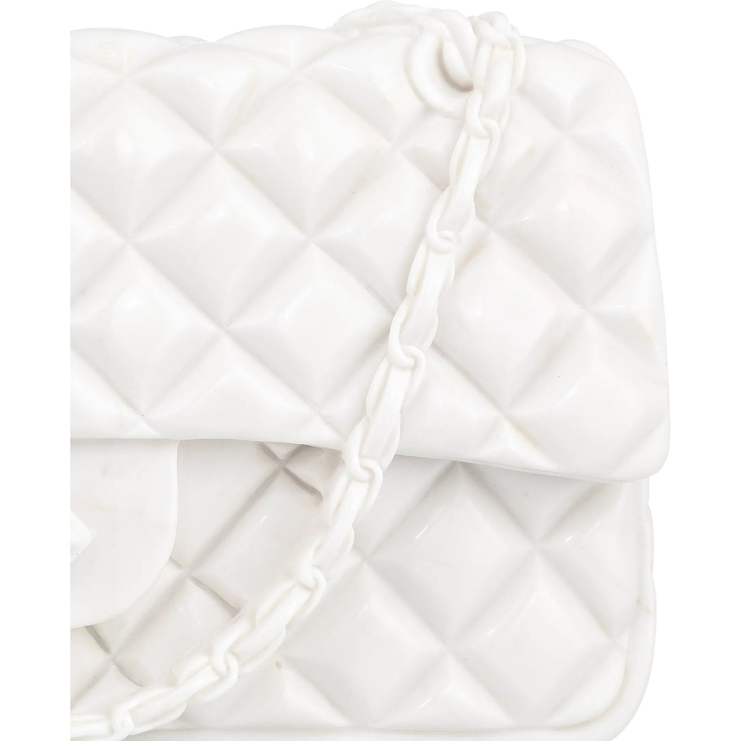 001 SI-2524438 | Closeup | The Gabrielle by Currey and Company in white. Made from marble in a modern style.