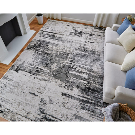 Prasad Rug - 67039N9F by Feizy in ivory, gray, taupe. Made from polypropylene, polyester in a unique style.