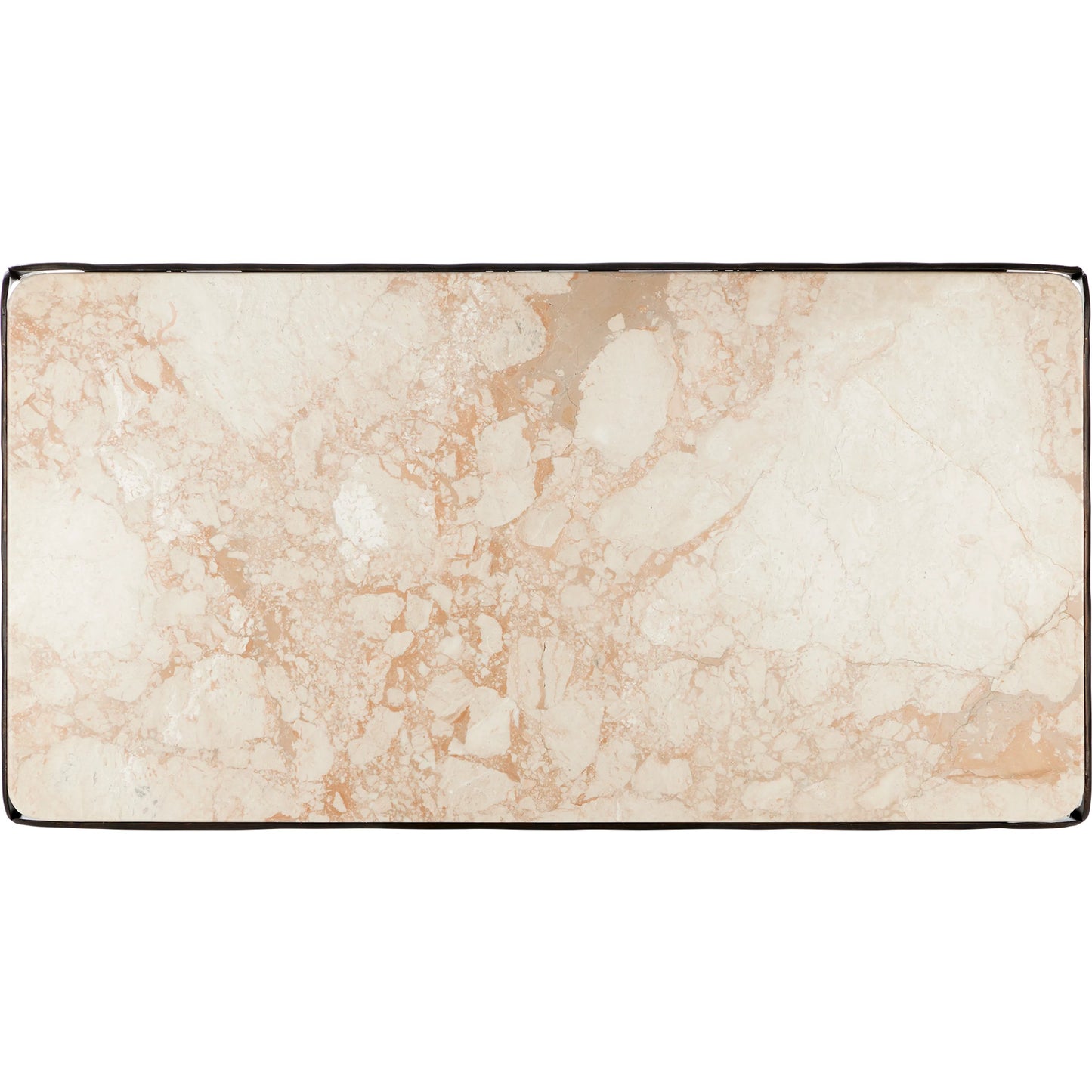 002 SI-2387004 | Additional Silo | Crema Cocktail Table by Currey and Company in natural, bronze. Made from marble, iron in a modern style.