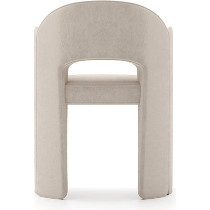 Overlap Arm Dining Chair by Caracole. Made from metal in a transitional style.