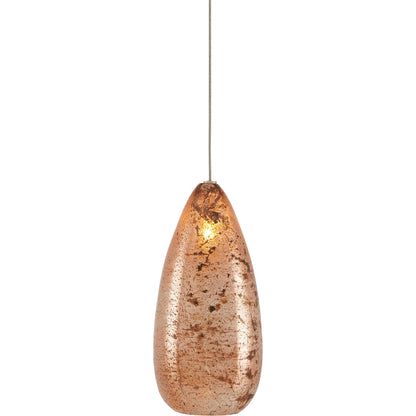 Rame 1-LIGHT Multi-Drop Pendant by Currey and Company in copper, silver. Made from antique copper, glass in a transitional style.