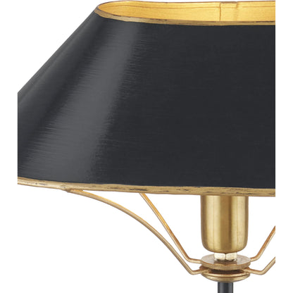 Daphne Table Lamp by Currey and Company. Made from iron, brass, engineered wood in a modern style.
