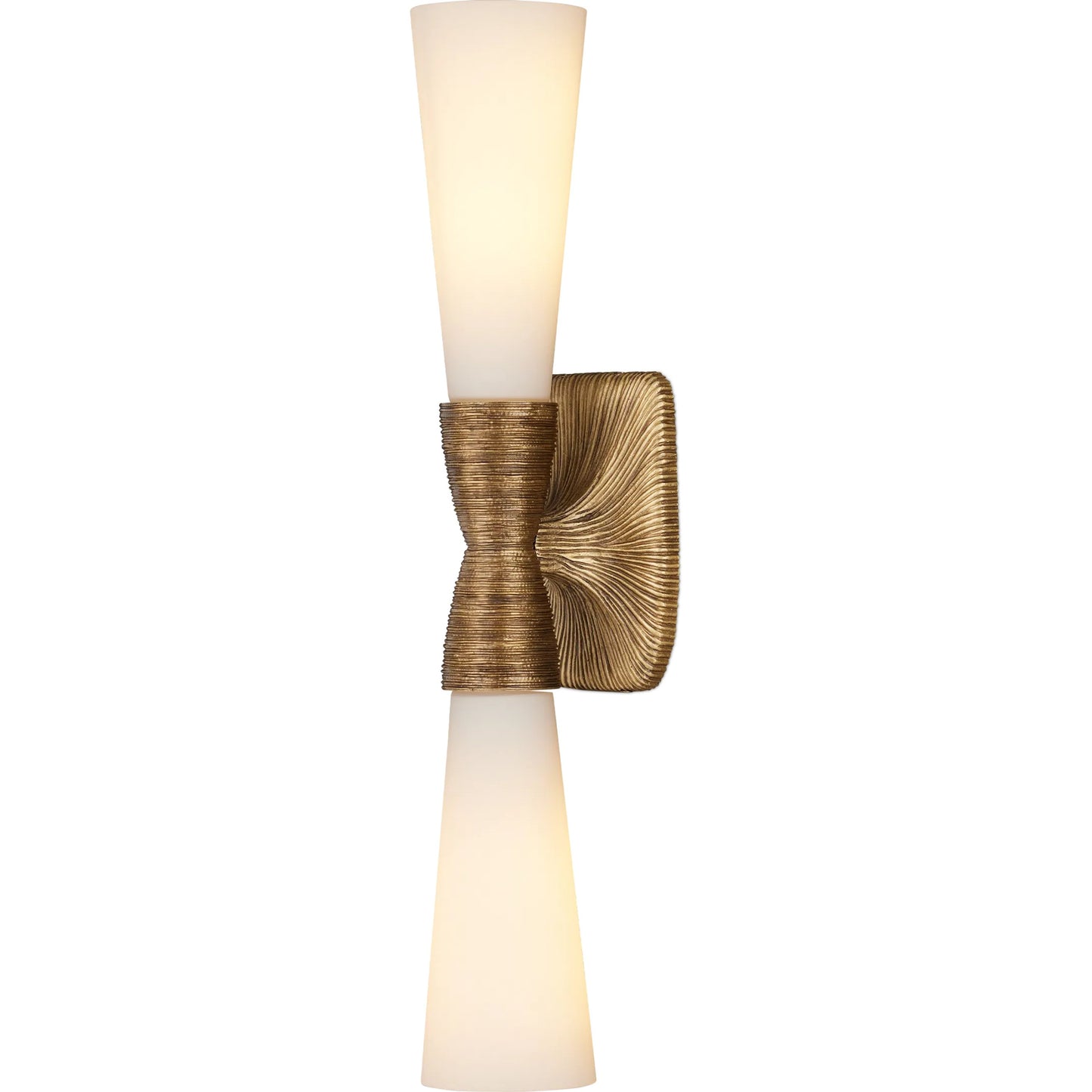 000 SI-2386985 | Primary Silo | Burrows Bath Wall Sconce by Currey and Company. Made from glass, brass in a modern style.