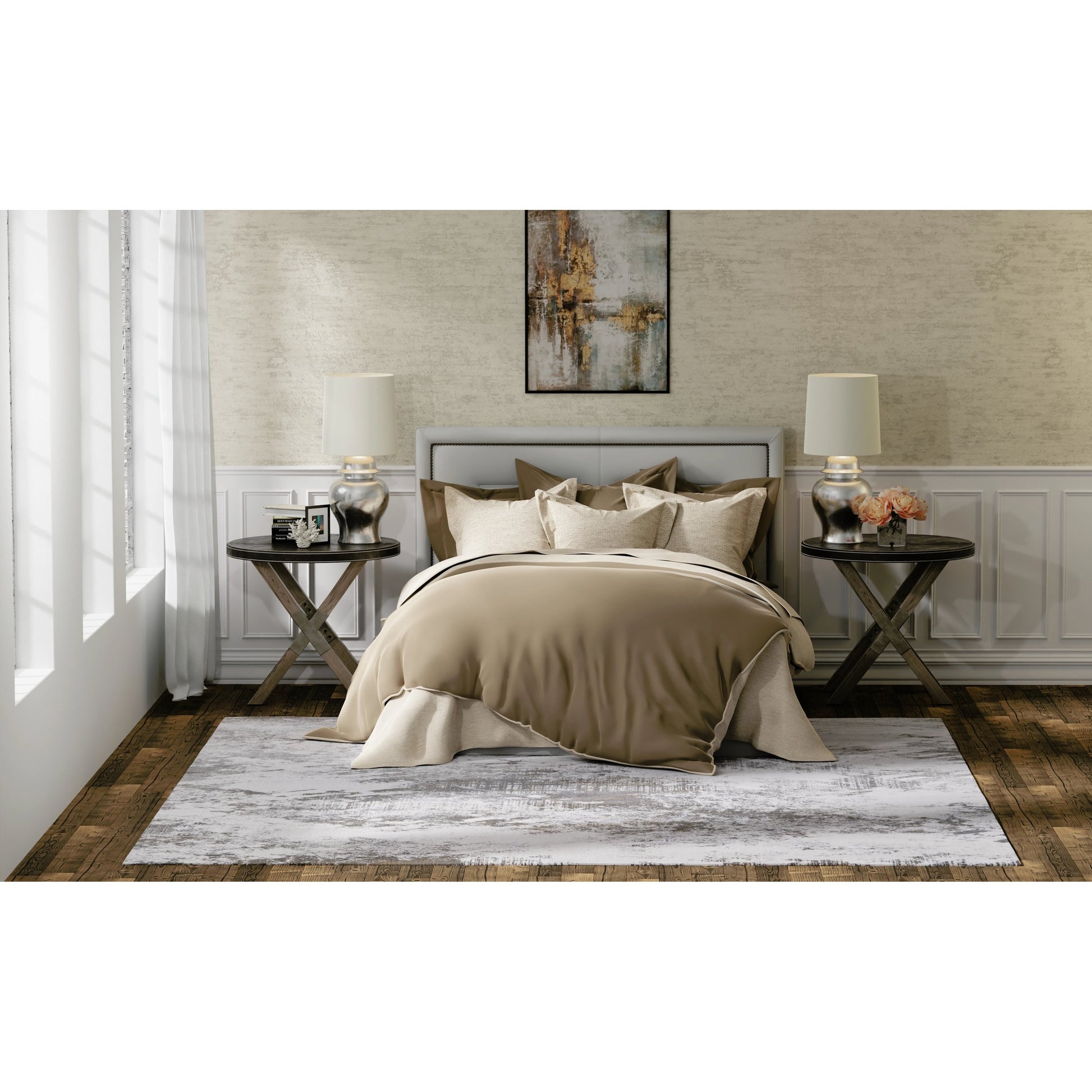 Waldor Rug - 73539NDF by Feizy in gray, silver, taupe. Made from polypropylene, polyester in a unique style.