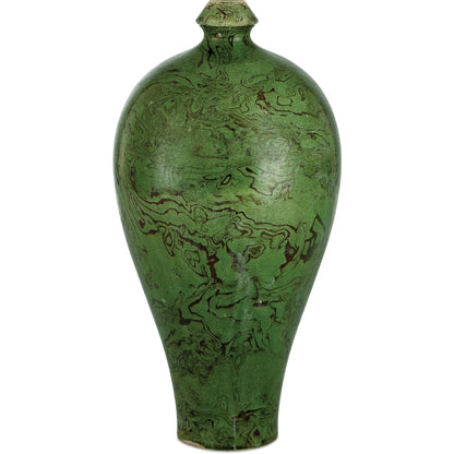 Romulus Green Vase Set by Currey and Company in green. Made from porcelain in a modern style.