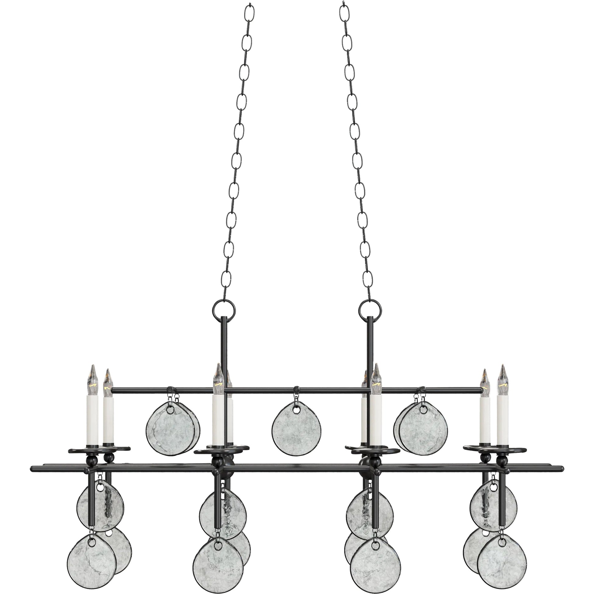 Sethos Rectangular Chandelier by Currey and Company. Made from unique in a modern style.