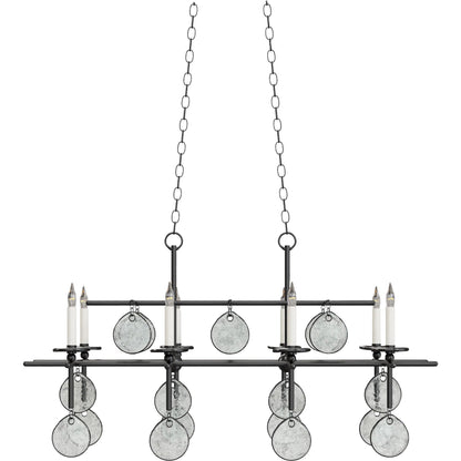 Sethos Rectangular Chandelier by Currey and Company. Made from unique in a modern style.