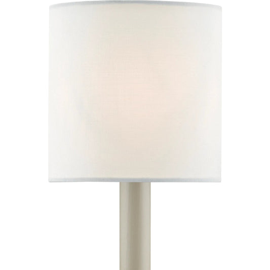 Shade by Currey and Company in white cotton. Made from cotton in a transitional style.