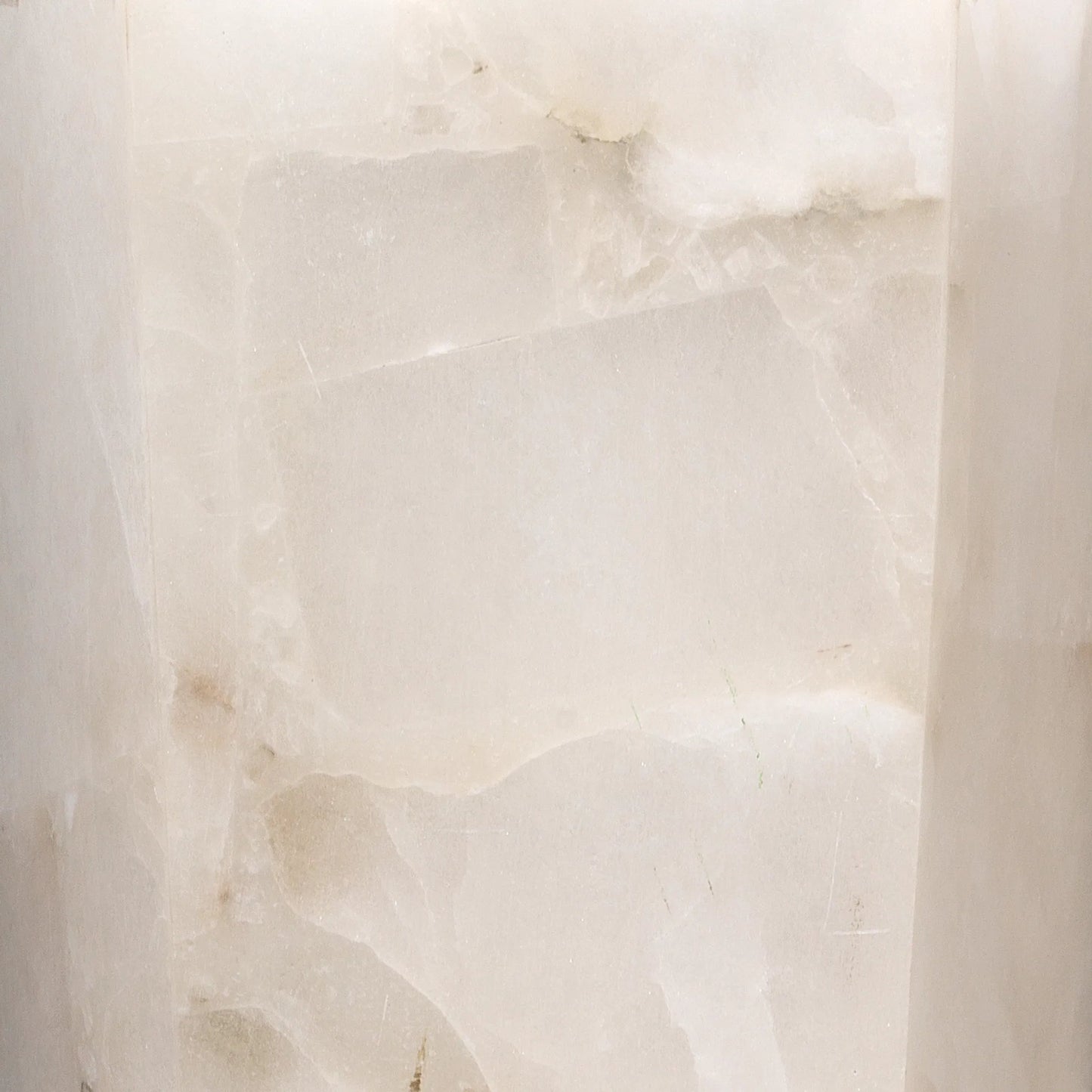003 S-291815 | Closeup | Borealis Hexagon Alabaster Sconce by Jamie Young in alabaster. Made from alabaster in a transitional style.