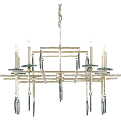 Sethos Rectangular Chandelier by Currey and Company. Made from unique in a modern style.
