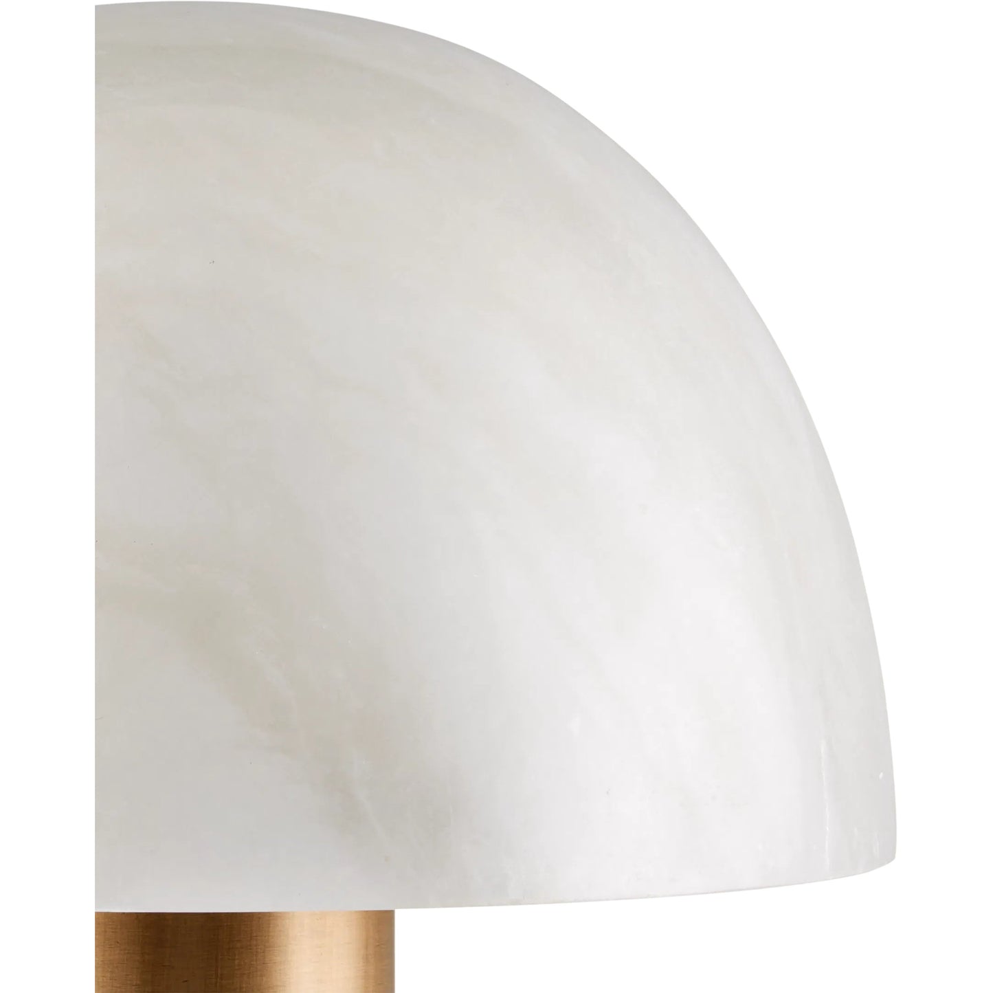 002 SI-2257361 | Closeup | La Gravite Mini Table Lamp by Currey and Company in natural, brass. Made from alabaster, metal in a modern style.