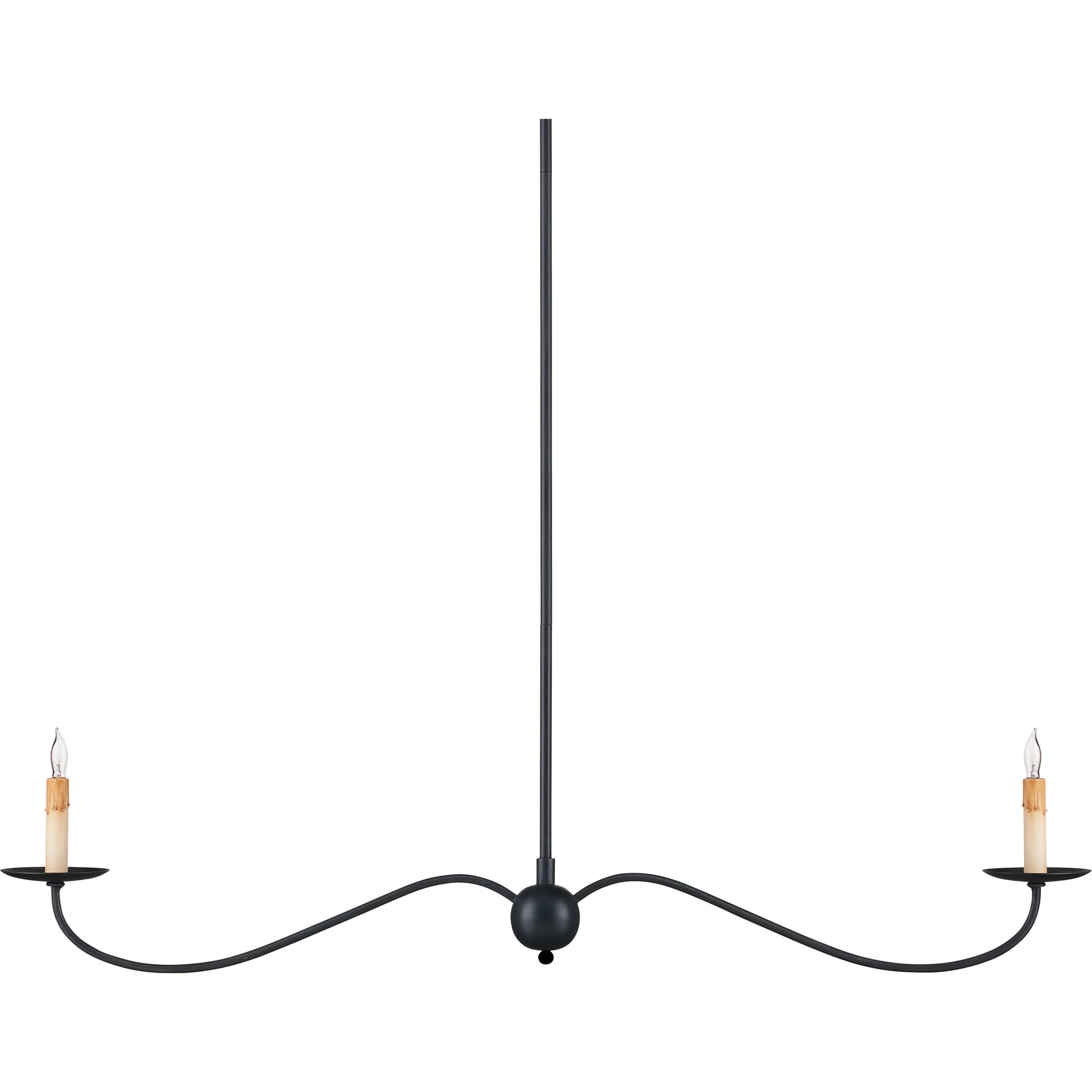 Saxon Linear Chandelier by Currey and Company. Made from unique in a modern style.