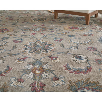 Rylan Transitional Oriental Rug - 8642F by Feizy in ivory, taupe, blue. Made from wool in a unique style.