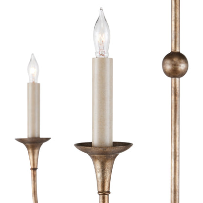 Nottaway Grande Chandelier by Currey and Company. Made from wrought iron in a traditional style.