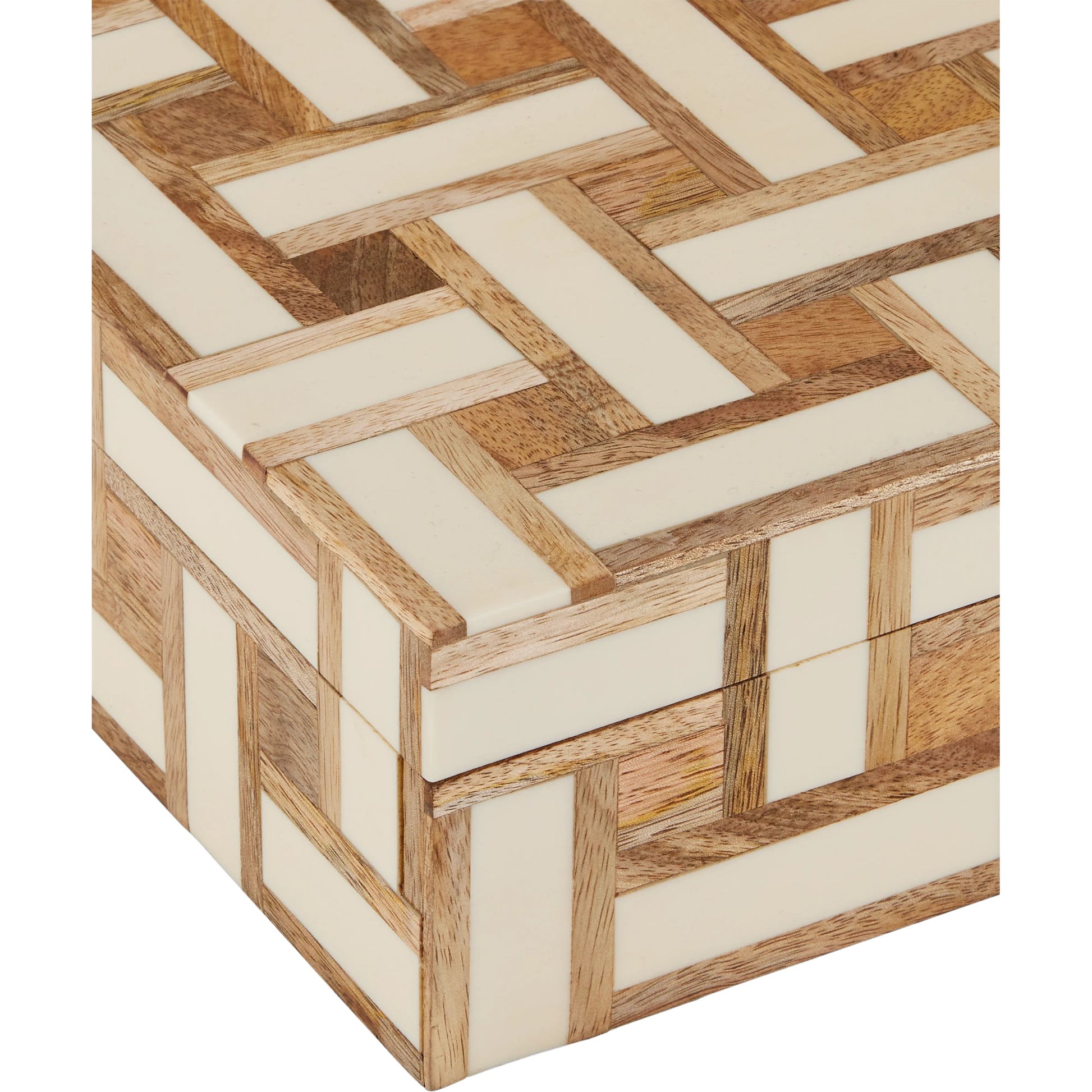 Aarna Box Set by Currey and Company. Made from composite, wood, engineered hardwood, linen in a modern style.